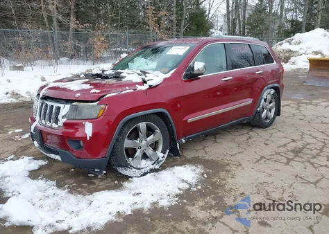 2012 Jeep Grand Cherokee Overland из США, поврежденный, VIN 1C4RJFCT1CC114783